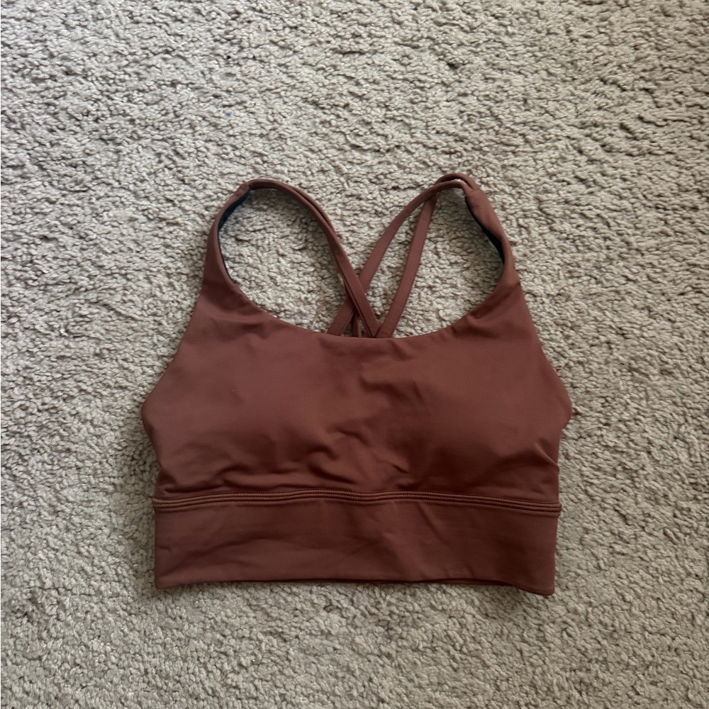 Lululemon brown sports bra